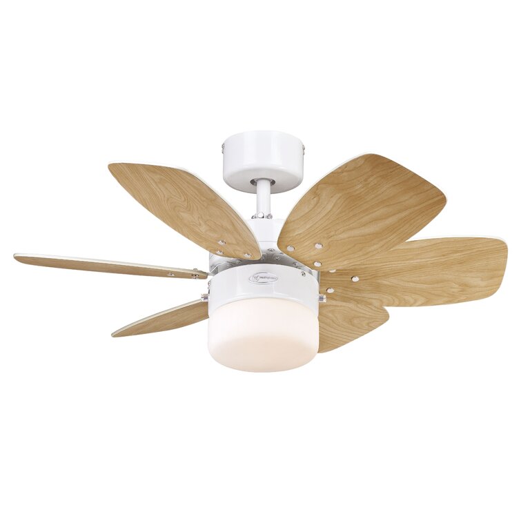 Wayfair white ceiling fan with outlet light